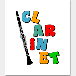 Colorful Clarinet Posters and Art